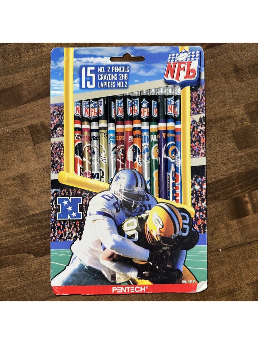 2000 Vintage NFL Pentech No. 2 Pencils NFC Cowboys Packers Rams 49ers Bears Bucs